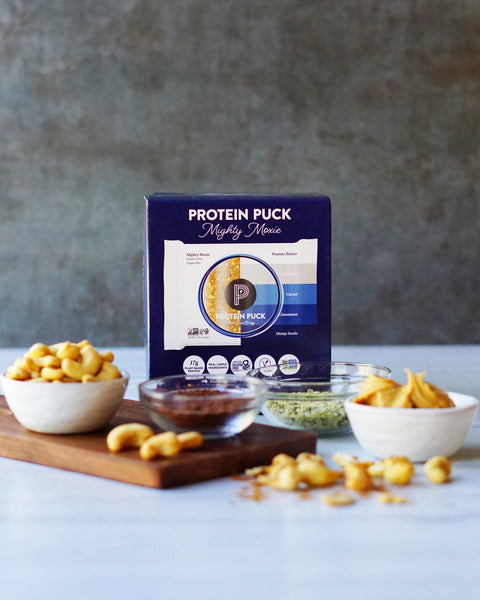 protein puck protein bar plant based vegan gluten free non gmo plantprotein food fuel on the go meal replacement bars snack good for you go macro