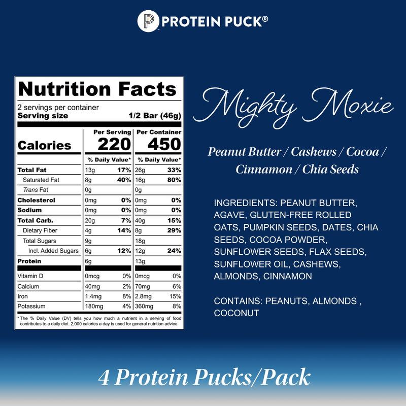 Mighty Moxie Multi-Pack (Cocoa, Cashew, Cinnamon) (4 - 3.25oz Bars)