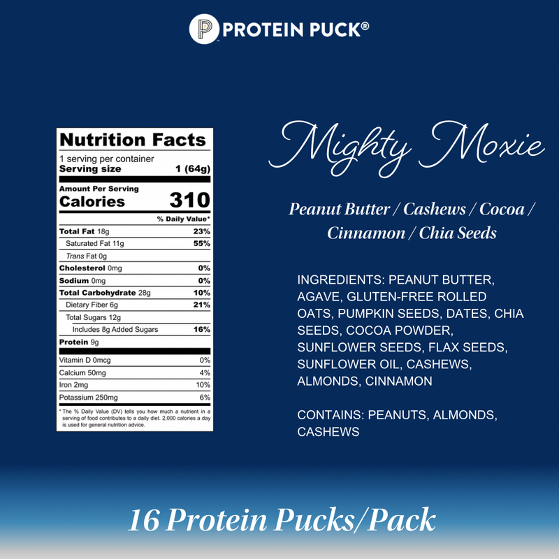 Mighty Moxie (Cocoa, Cashew, Cinnamon) (16 - 2.25oz Bars)