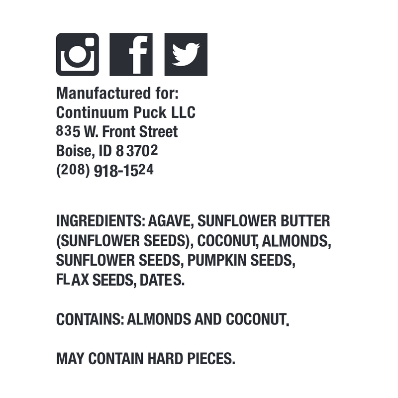 Good Vibes Mini (Coconut, Almond, Sunflower) (12 - 1.34oz Bars) - Protein Puck